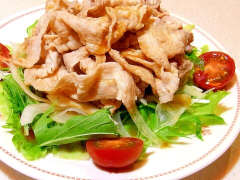冷しゃぶサラダ 甘酢醤油だれ レシピ 作り方 By メリッコ 楽天レシピ
